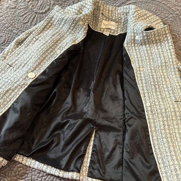 White House Black Market Tweed Peacoat Blazer Jacket - Picture 5 of 6